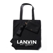 LANVIN en Blue 랑방 온 블루 로고 카드지갑 에코백 숄더 가방 / 블랙 핸드백, 상세페이지 참조