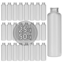 [50개묶음판매] 알루미늄캡 120ml 150ml 200ml 250ml 300ml 500ml 어메니티 공병, 300ml 백색용기, 실버캡, 50개