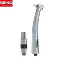 BEING Dental Fiber Optic High Speed Air Turbine Handpiece 6Hole LED Coupling fit KAVO NSK Quick Coup, [11] 302PBQN with QC