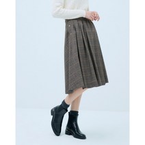 [헤지스레이디스] [헤지스 여성] [22FW] HSSK2D934W2 브라운 턱장식 스커트