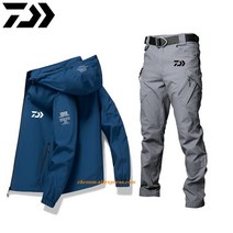 낚시용품 Daiwa-남성용 방수 방풍 빠른 건조 낚시 의류 다이와 얇은 통기성 캠핑 야외 스포츠, 01 1