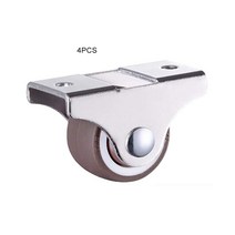 석재 부속 와이어 캐스터 서랍 소형 풀리 1 인치 방향 휠 드래그 침대 트랙 베어링 고무 음소거 휠이있는, 01 4pcs