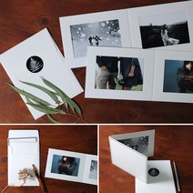 4X6 5X7 접이식 양면 종이 액자 스탠딩 페이퍼 프레임 졸업 청첩장 홍보 사진 선물 인쇄 BANA+2588EA, 5X7반투명봉투+스티커, 양면5X7_네이비