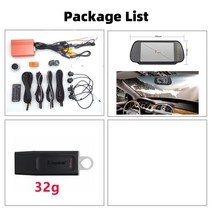 어라운드뷰 후방 사이드 카메라 5D 12 뷰 360 자동차 노브 버튼 파노라마 라운드 야간 투시경 2- 24 시간, 03 Package 4