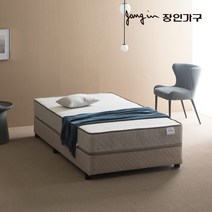 장인가구 슬립에잇 본넬 타이트탑 매트리스 S, 화이트블랙