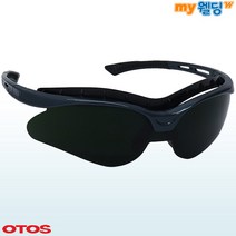 오토스 용접안경 차광보안경 B-803BS 차광도 5 산업용 (산소 가스 절단 용접용) 보호안경, 1개