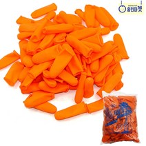 고무 골무 100P 손가락 핑거 라텍스 삭크 지골무 사무용 계수 검수 농사 새순 따기 복숭아 사과 포도 봉지 씌우기 과수원 마늘 밤 까기 작업 절연 정전기 미끄럼 방지 정밀 전자
