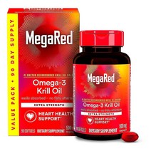 메가레드 오메가3 크릴오일 500mg 90정, 단품, 1개
