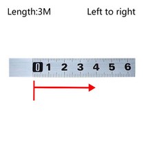 테이프 측정 미터법 1M-5M 연귀 트랙 측정 테이프 T-트랙 라우터 용 강철 눈금자 톱 테이블 목공 도구, 왼쪽에서 오른쪽으로-3m