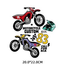 의류에 대 한 편지 패치에 펑크 오토바이 철 티셔츠 아플리케에 비닐 열 전달 열 스티커, 125