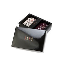 닥스골프 [닥스골프] 여성 체크 패턴 중목 양말, 베이지