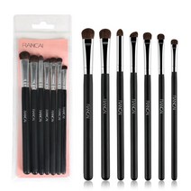 make up brush 붓 메이크업 RANCAI-아이 섀도우 브러쉬 세트 내추럴 호스 포니 헤어 화장품 블렌딩 스머지, 한개옵션1, 01 Black