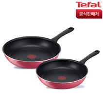 테팔 에브리데이 테이스티 후라이팬 2종 세트, 프라이팬 24cm + 28cm