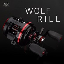 이공조구 울프 장구통릴 더블핸들 100DH 150DH 200DH 라이트지깅 + 릴케이스 (wolf 장구통릴), 100DH(우핸들), 이공조구wolf장구통릴