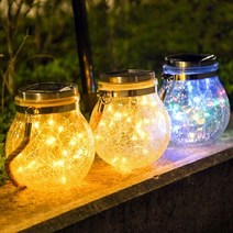 항아리 태양열전구 태양열 정원등 갬성캠핑 센서등 테라스꾸미기 옥상꾸미기 마당꾸미기 옐로우 믹스