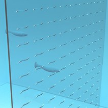 어항꾸미기 칸막이 아크릴 구피 치어 분리 수조 어항, 2-어항칸막-438X438mm