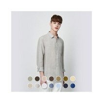 지오다노 남 퓨어 린넨 셔츠 040515 마 100%