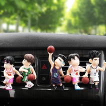 자동차 차량용 슬램덩크 캐릭터 피규어 악세사리 실내 인테리어 꾸미기 선물, 능남팀 풍구 5종 세트