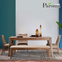 [파로마] 우든 6인용 원목 식탁세트 벤치형 CR13, 색상:단품