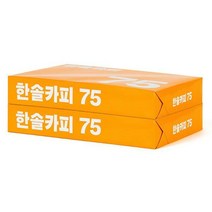 한솔카피 A4용지 75g 2권(1000매) A4 복사용지 복사지