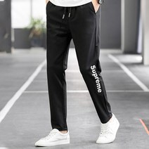 슈프림 트레이닝 바지 슬림핏 일자팬츠 밴딩 츄리닝 체육복 운동복