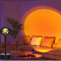 사진배경 연출 선셋 무드등 석양 인테리어 감성 분위기 연출 조명 램프, 03. Sunset Red