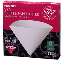 하리오 박스 필터 VCF03 화이트 40매, 단품