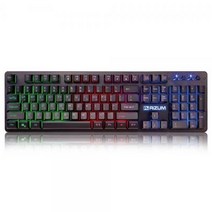 리줌 RK-101 키보드 LED USB PC 노트북 가정 사무실 작업 공간 키감 인터페이스 러버돔 멤브레인 일체형 대칭 인체공학 디자인 생활 방수 센서 미끄럼 방지 고성능