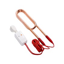 목욕 물 데우기 전기 온수봉 가열봉 반신욕 수영장, 구리 2500W 2m 와이어+누수방지플러그