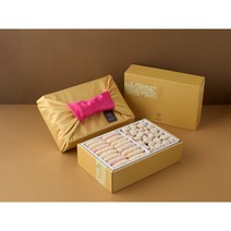 착한한과 전통방식 수제 찹쌀 콩 유과 달지 않고 맛있는 유과 한과 1.0kg 설 명절 부모님 가족 지인 선물 전통과자, 찹쌀콩유과+종이가방