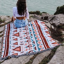 민족 스트라이프 소파 담요 자동차 담요 야외 담요 캠핑 담요 장식 담요 피크닉 매트 여행 목가적 담요
