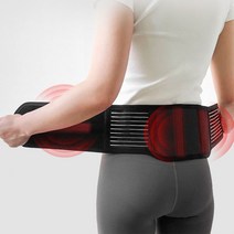 의료용 황동자석허리벨트 자기벨트 800가우스 요통 통증완화, 블랙 M(27~32in)