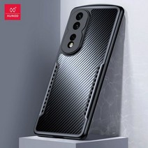 Xundd-아너 80 아너 프로 케이스 에어백 범퍼 충격 방지 쉘 투명 패턴 뒷면 커버 열 분산 구멍 포함