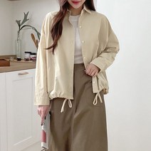 코지 여자 가을 나일론100 밑단 시보리 매듭 블라우스