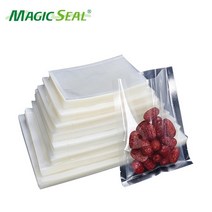 업소용진공포장기 진공압축기 비닐밀봉기 MAGIC SEAL 식품 진공 실러 포장 기계용 주방 가방 보관 PE + PA, 06 25 30cm 100pcs