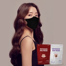 KF94 엘르 새부리형 블랙 마스크 대형(중형) 100매
