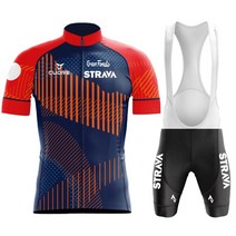 Strava 새로운 사이클링 저지 세트 여름 자전거 의류 타이츠 ropa ciclismo hombre mtb 자전거 의류 스포츠웨어 슈트 사이클링 세트