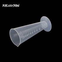 100ml 원추형 측정 컵 플라스틱 투명 졸업 실린더 실험실 주방 도구 학교 액세서리 1 개, 한개옵션0