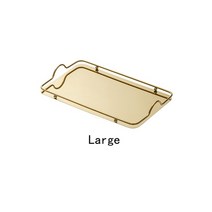 전통 원목 다도 차판 차 트레이 북유럽 스테인레스 스틸 대형 직사각형 럭셔리 핸들 물, 큰 금