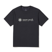 [스노우피크] snowpeak 퀵드라이 베이직로고 반팔 티셔츠 Charcoal Navy S23MUFTS67CN