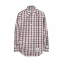 톰브라운 명품THOM BROWNE 22년 RWB 탭 체크 포플린 셔츠 MWLOOlA O2222 22O