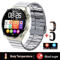 ECG PPG 스마트 워치 남성 건강 혈압 심장 박동 피트니스 스포츠 시계, [13] Silver Steel a
