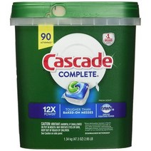 Cascade 캐스케이드 식기세척기 캡슐 컴플리트90개 Cascade Dishwasher Detergent Complete90ct, 1.34kg, 1개
