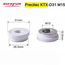 레이저 각인기 조각기 마킹기 특수 레이저 세라믹 바디 노즐 홀더 D32/2 Preite-KTX Rytools-3D WSX-미니, 05 Precitec KTX_02 5PCS