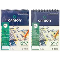 캔손 1557 스케치북 스프링 200g / A4 / A5 / 드로잉패드, 200g A5