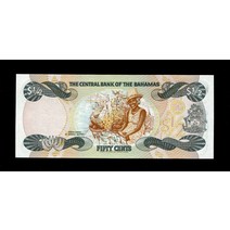 바하마 1974 1/2 달러 A 왕관 여왕 지폐 기념주화 희귀주화 지폐 은테크 대박선물