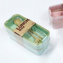 캠핑 음식보관용 2단 도시락통 직장인 찬합 차박 소풍, 핑크