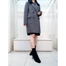 꼼빠니아 **겨울 행사 기획 체크패턴 하프기장의 멋스러운 모직 울 코트 **