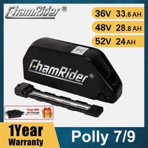 접이식 전동자전거 전기자전거 배달 렌탈 키트 폴딩 원래 48V36V52V Ebike 배터리 48v 20ah Polly DP9 40A BMS 18650 셀 500W 750W 1000, Samsung 48V 20.3AH 9