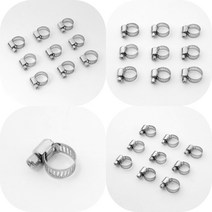 마트498 스텐 호스밴드(16MM) 100P 호수연결 수도연결 고압호스연결 호스커플링 정원용품 호스반도